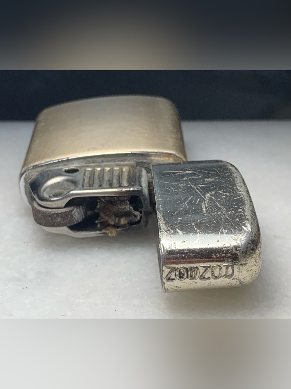 Vintage Ronson Typhoon Silver Tone Lighter British Empire Made